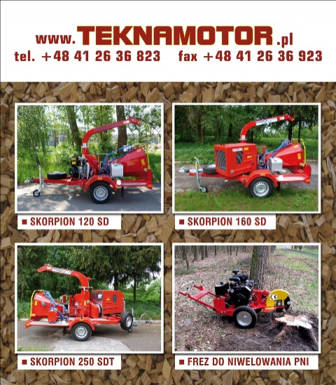 Producent rębaków, TEKNAMOTOR oferuje